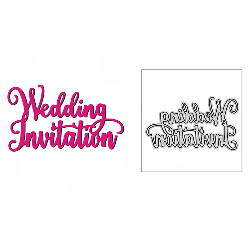 

Blessing 2022 DIY Wedding Invitation Metal Cutting Dies for Scrapbooking and Card Making New Embossing Paper Craft Without Stamp