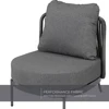Outdoor 3-Piece Conversation Seating Set - Low Slung Comfort, Lightweight Aluminum Frame, Water-Resistant 6.25" Thick Cushions 5
