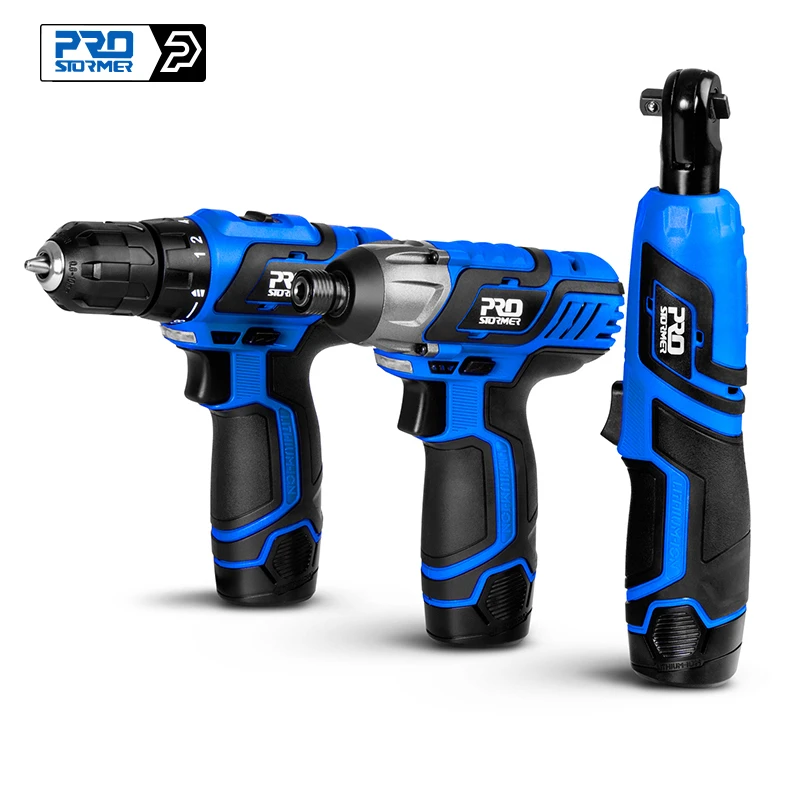12V Cordless Electric Screwdriver Drill Machine Ratchet Wrench Power