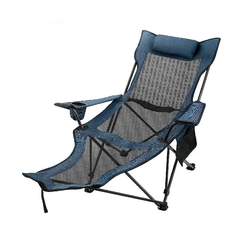 Silla de campamento plegable para respaldo, cama portátil para siesta, Camping al aire libre, pesca, salón de playa plegable