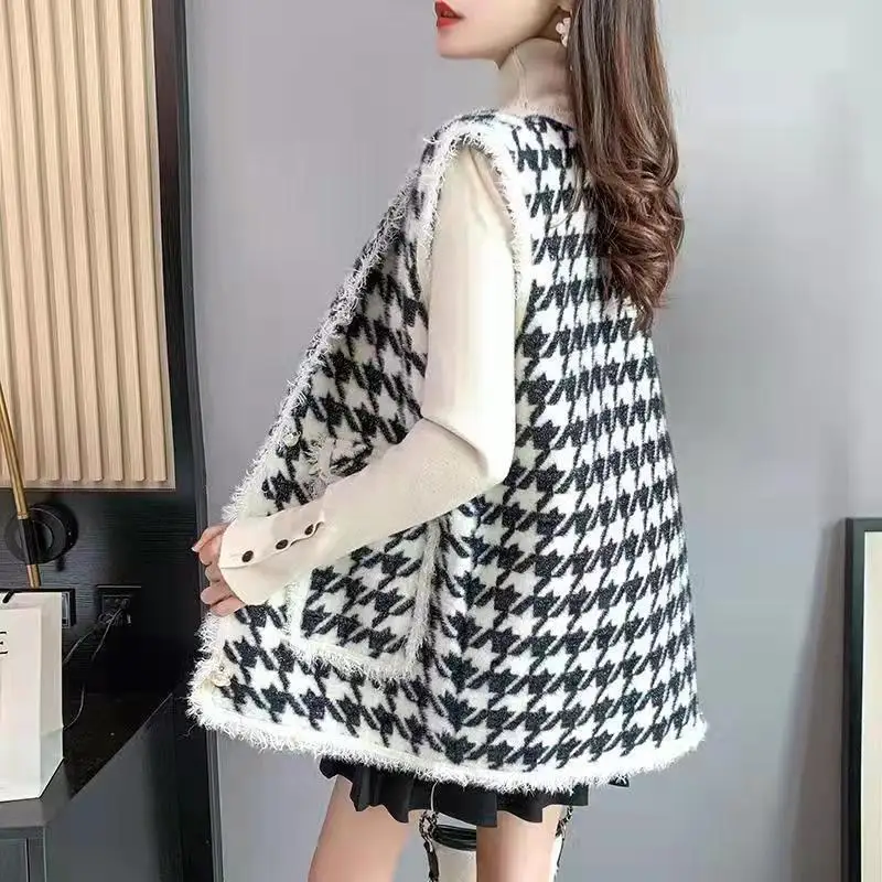 Vest Women Sweater Korea, Sweater Vest Fashion Style