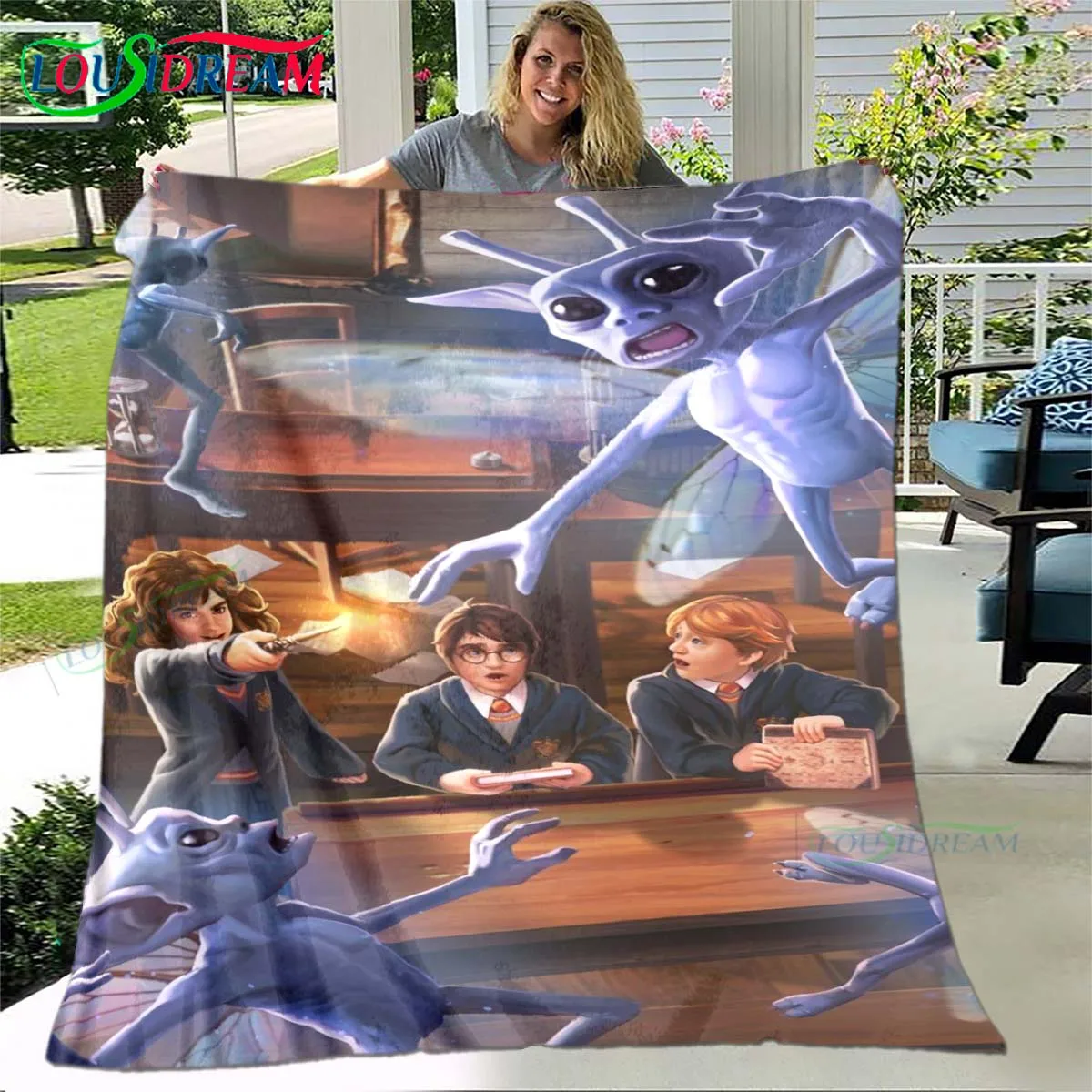 

Famous Film HH-Harryy Printing Travel Bed Plush Blanket Travel Office Lunch Break Blanket