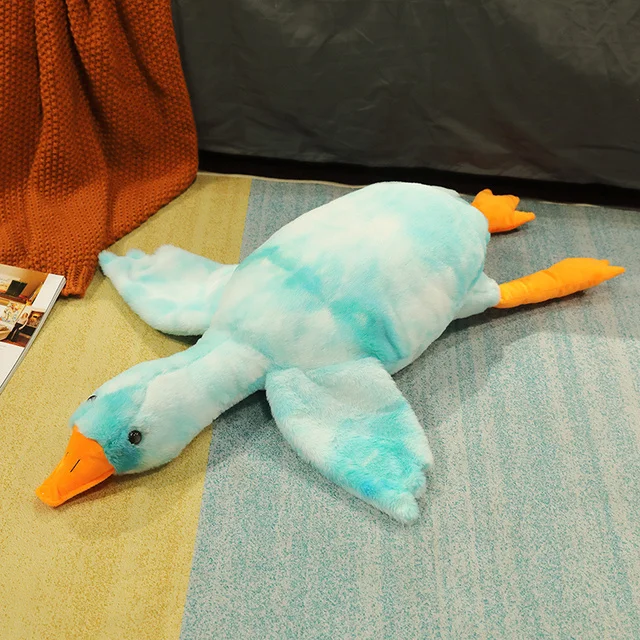 thumbnail image 1 of Peluche gigante de ganso blanco de 190 cm de largo, realista, con alas grandes, para masajes y abrazos, para novio y niña, 1 of 5
