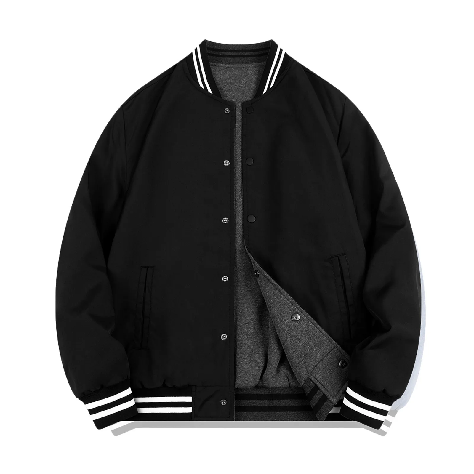 

Мужская куртка-бомбер, куртка-бомбер, бейсбольная куртка, ветровка в стиле оверсайз, верхняя одежда в стиле хип-хоп для студенческих пар, одежда на заказ