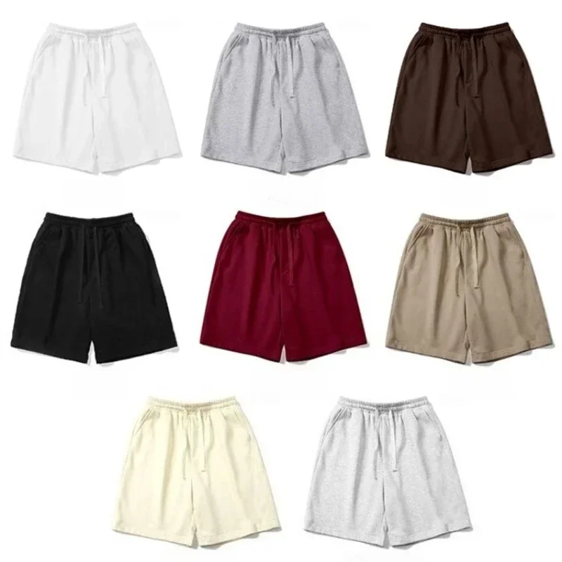 شورت نسائي قطني لعام 2025 ، شورت صيفي غير رسمي بجيوب سادة شورت عالي الخصر فضفاض للفتيات شورت نسائي ناعم ورائع