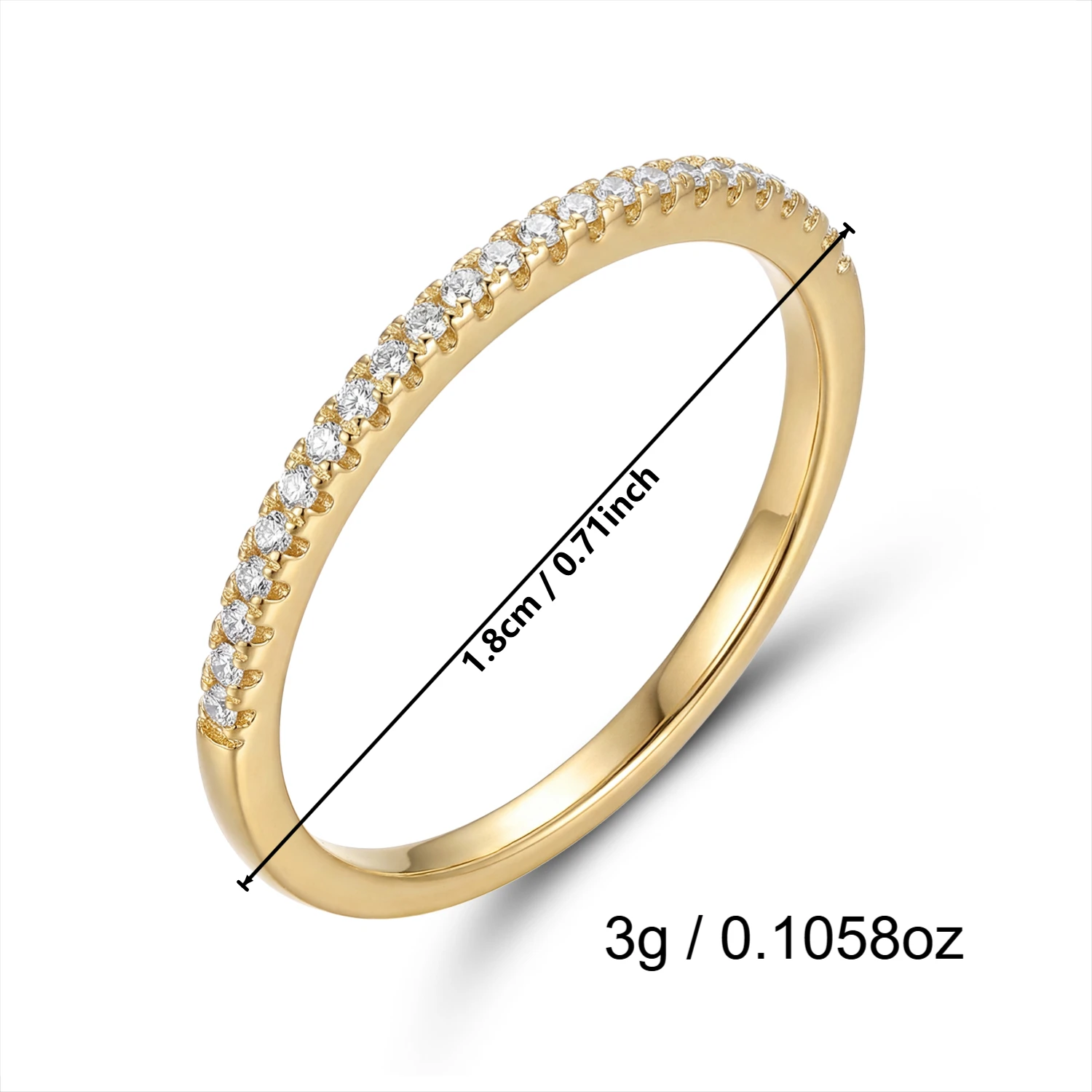 Minimalistische dünne Ringe für Frauen, glänzende, stapelbare Fingerringe mit kubischem Zirkon, stilvolle Charms, Party, Alltag, Modeaccessoires – Detail 6