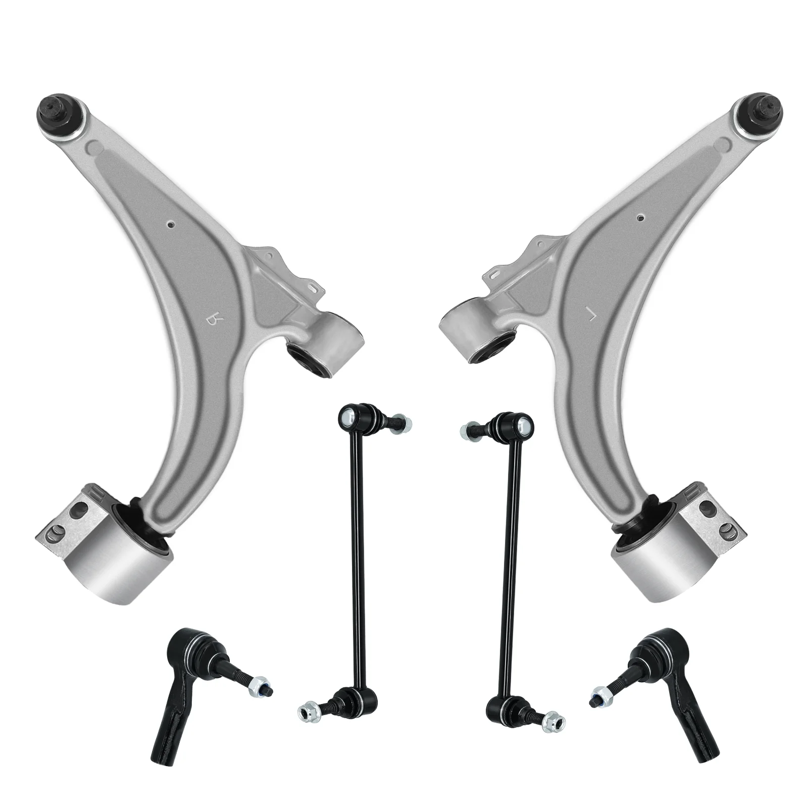 

AzbuStag 6Pcs Front Lower Lh Rh Control Arm Sway Bar Link Tie Rod Suspension for CHEVROLET CRUZE VOLT BUICK VERANO 2011-2017