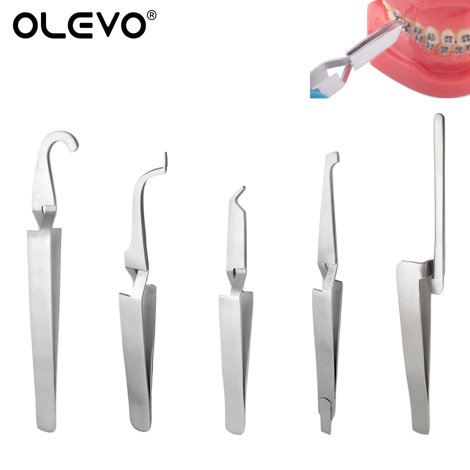 

Dental Orthodontic Tweezer Buccal Tube Posterior Brackets Lingual Buttons Bonding Forcep Holder Placer Articulating Paper Tool
