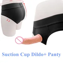 Panties With Dildo In Them - Realistic Strap-on Dildos For Women Artificial Soft Black Dildo Penis Sexy Porn  Underwear Woman Sex Toys Wearable Dildo Panties - Dildos - AliExpress