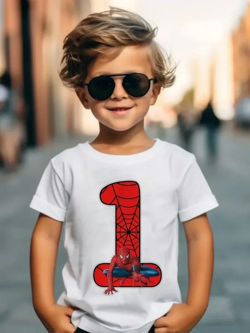 Summer Marvel Spiderman Cotton Children T-shirt 1-9 Years Old Birthday Gift Boy Clothing Fashion Casual T Shirt Baby Kid Tee Top 2