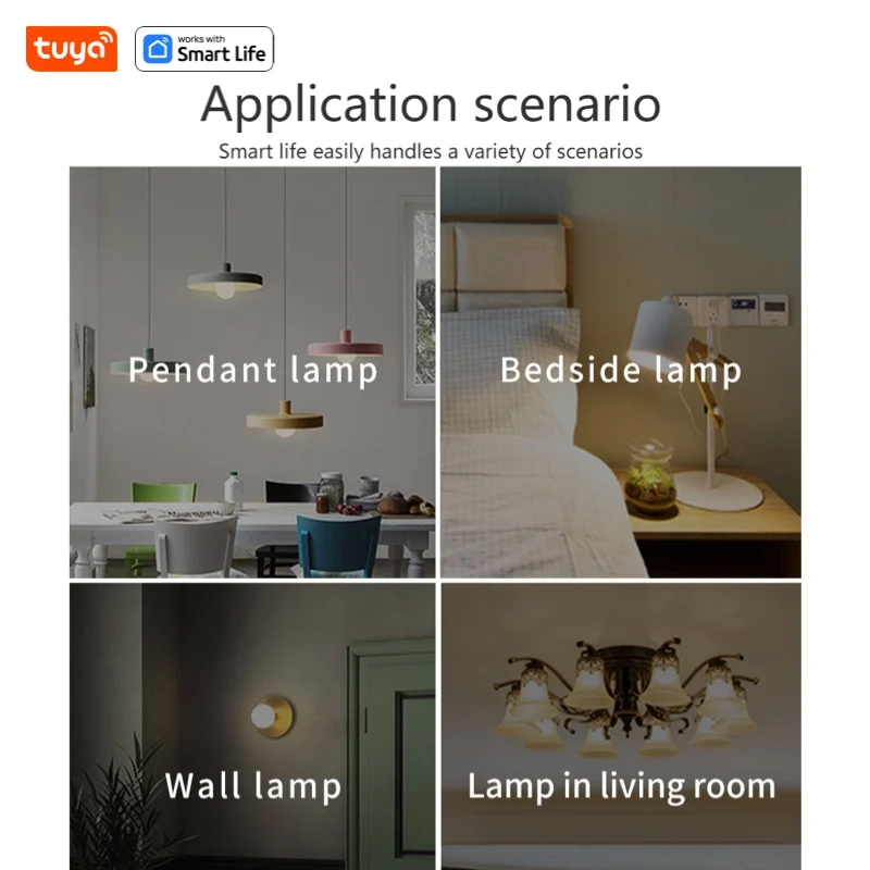 Tuya Smart LED Light Bulb, EU LED Light Bulb,Short Range Wireless Connect Smart Bulb, Works with Tuya Smart&Smart LifeAPP smart bulb