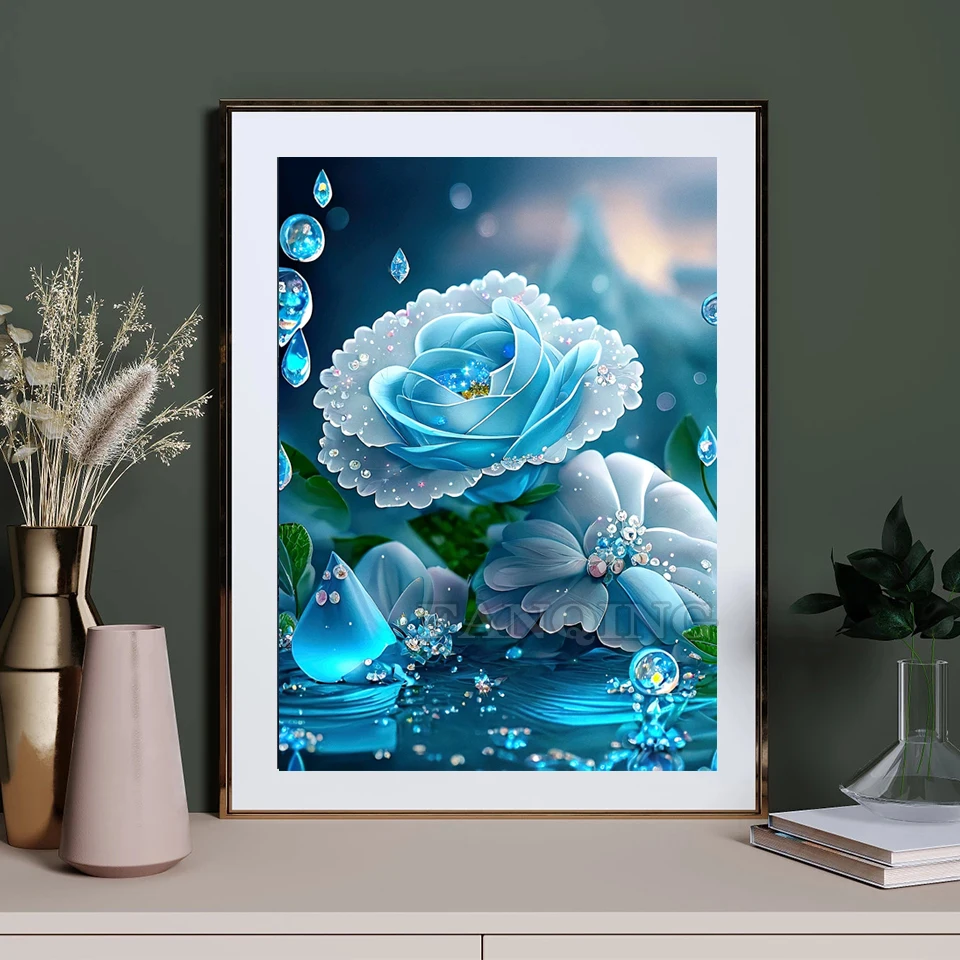 Pintura de diamantes 5D para decoración del hogar, cuadros de punto de  cruz, arte de pared, bordado de flores, chica colorida Tropical - AliExpress