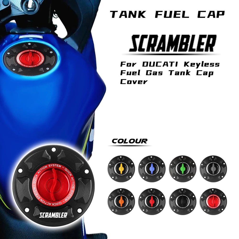 

Fuel Tank Cap For DUCATI SCRAMBLER 1100 /1000 SPECIAL /SPORT 1100 FLAT TRACK PRO 1100 FULL THROTTLE Keyless Gas Tank Cover