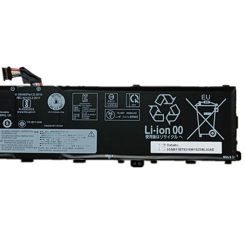 Bateria para Lenovo Thinkpad L20m4p75 Sb11b79215 5b11b79218 5m11e25313 5m11e25314 Lenovo Thinkpad p1 g4 x1 Extremo Gen4 20y3 20y4 20y5 - Imagem 2