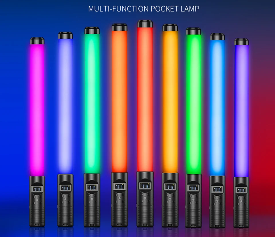 RGB Licht Stick Zauberstab Mit Stativ Bunte LED Füllen Licht Handheld Flash Blitzgerät Fotografie Beleuchtung Video Lampe Party – Detail 9