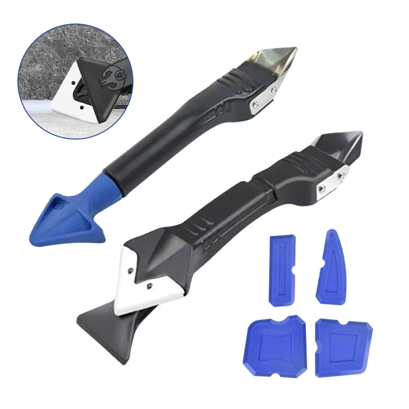 5 in 1 Scraper Car Gap Cleanning Remover Tool Set Car Multipurpose Cleanning Accessories Caulking Finisher Sealant Remover Tool scraper tool kit