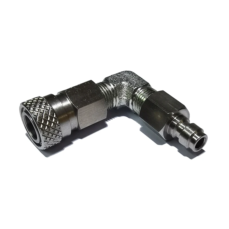 HPA Schnellkupplungs-Adapter, männlich/weiblich, 8mm Füllnippel Hochdruck 1/8NPT 1/8BSPP M10*1 Edelstahl – Detail 10
