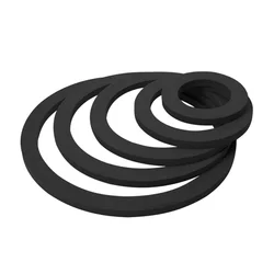 Aquarium Floating Plant and Feeding Rings - Set of 5 (Black)