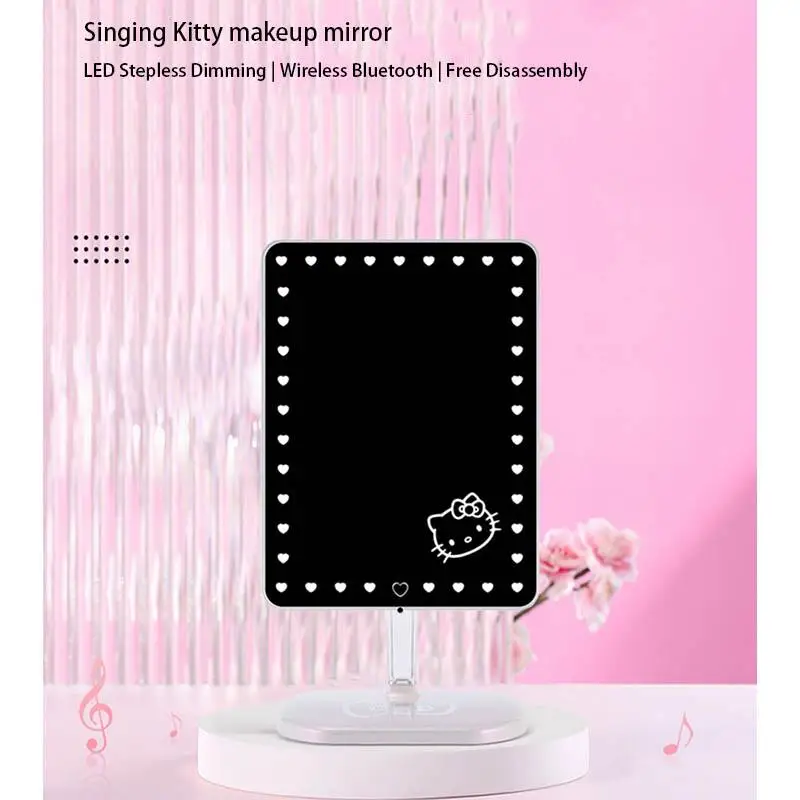 Sanrio Hello Kitty Bluetooth Speakers LED Mirror Hd Desktop Intelligent