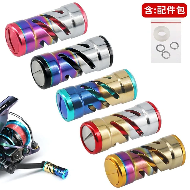 Titanium Alloy Fishing Reel Handle Knob Grips For Spinning Fishing Reel  Low-profile Reel Casting Reel modified parts Drop ship - AliExpress