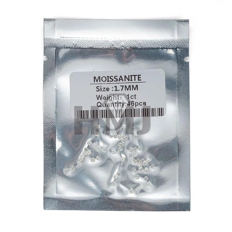 Rundschliff 0,7–2,9 mm 1 Karat Rolle Moissanit D Farbe VVS1 Kleiner Nahkampf-Lieferant mit losem Edelstein – Detail 14