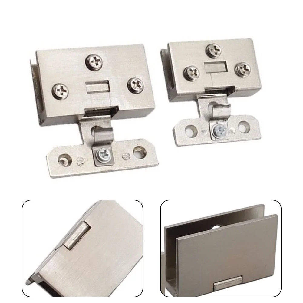 47mm 57mm Glass Cabinet Door Hinges Bathroom Shower Door Hinges Glass Pivot Hinge Furniture Wine Cabinet Clips