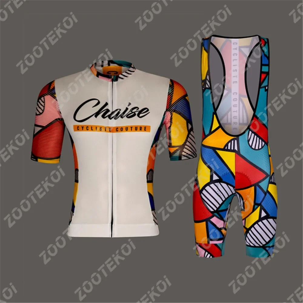 Chaise Men Summer Cycling Clothing tops MTB Bike Clothes Maillot Ropa Ciclismo Bib Shorts 9D Gel Cycling Bicycle Suit