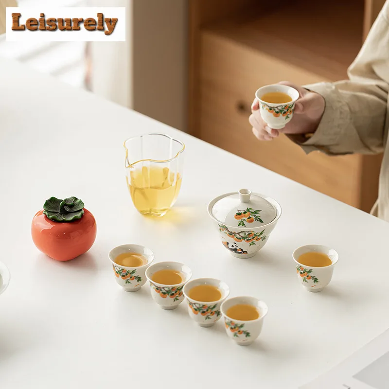 Lucky Strike Good Fortune Tea Set Complete Set Aesthetic Tea Ceremony Set Teapot And Tea Cup Set Teaset Equipment Collection