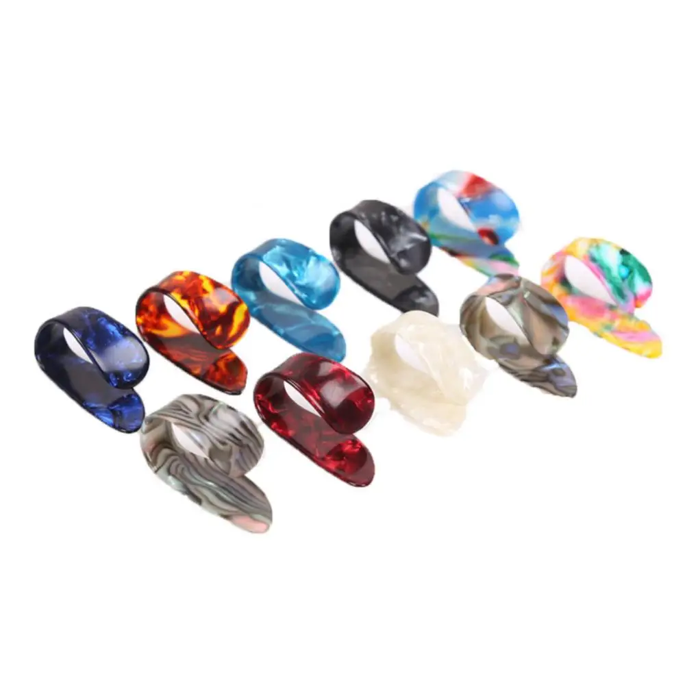 Guitar Pick Nail Protector 1Pc Plastic Thumb Index Finger Music Instrument Tool Guitar Parts Accessories