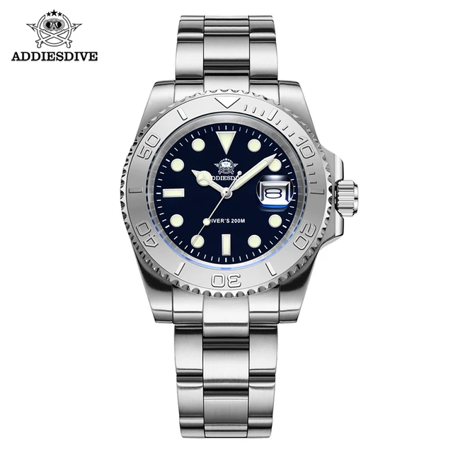 ADDIESDIVE luxueux montre à Quartz analogique pour hommes BGW9 lumineux 20 barres étanche hommes plongée en acier inoxydable hommes montres H3 1