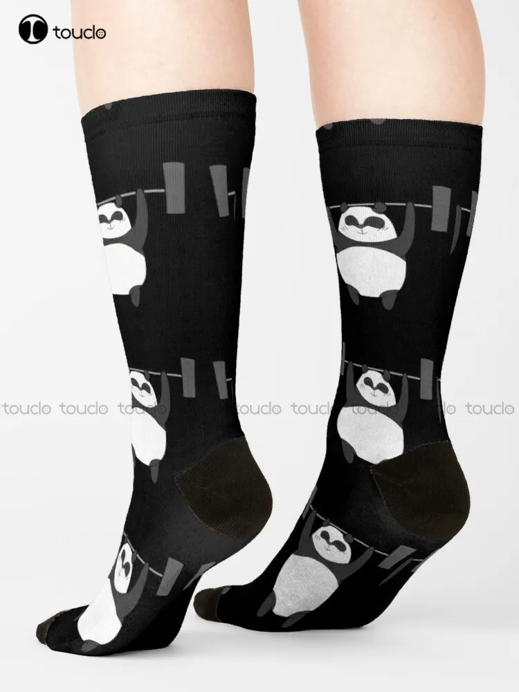 

Weightlifting - Panda Bear Lifts Weights Socks Men Socks Personalized Custom 360° Digital Print Gift Harajuku Colorful Retro