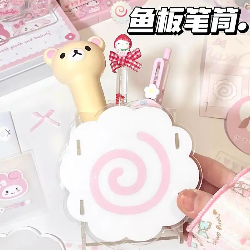 Acrylic Fish Cake Pen Holder Cute Dog Pen Holder Large-Capacity Desktop Stationery Pen Storage Box Home Office Supplies 1 Acrylic Fish Cake Pen Holder Cute Dog Pen Holder Large-Capacity Desktop Stationery Pen Storage Box Home Office Supplies 1