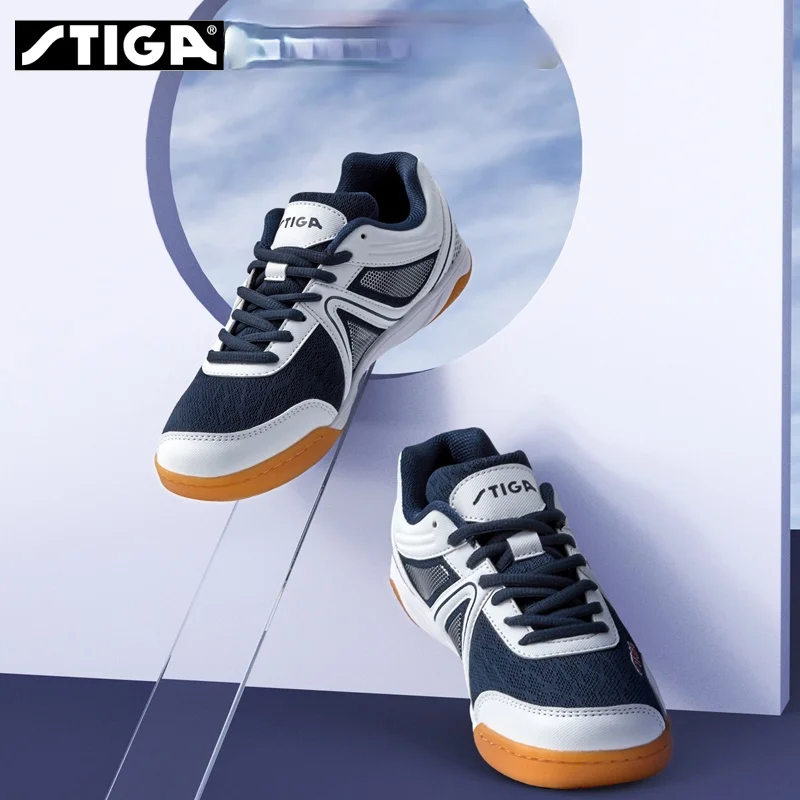 Stiga Table Tennis Shoes Men Women Breathable High Elastic Non-slip EVA Sports Sneakers Ping Pong