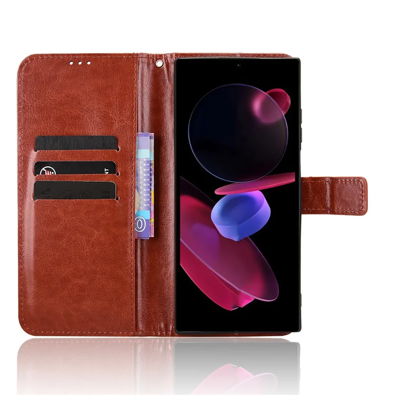 Luxury Crazy Horse Leather Case Skin in PU