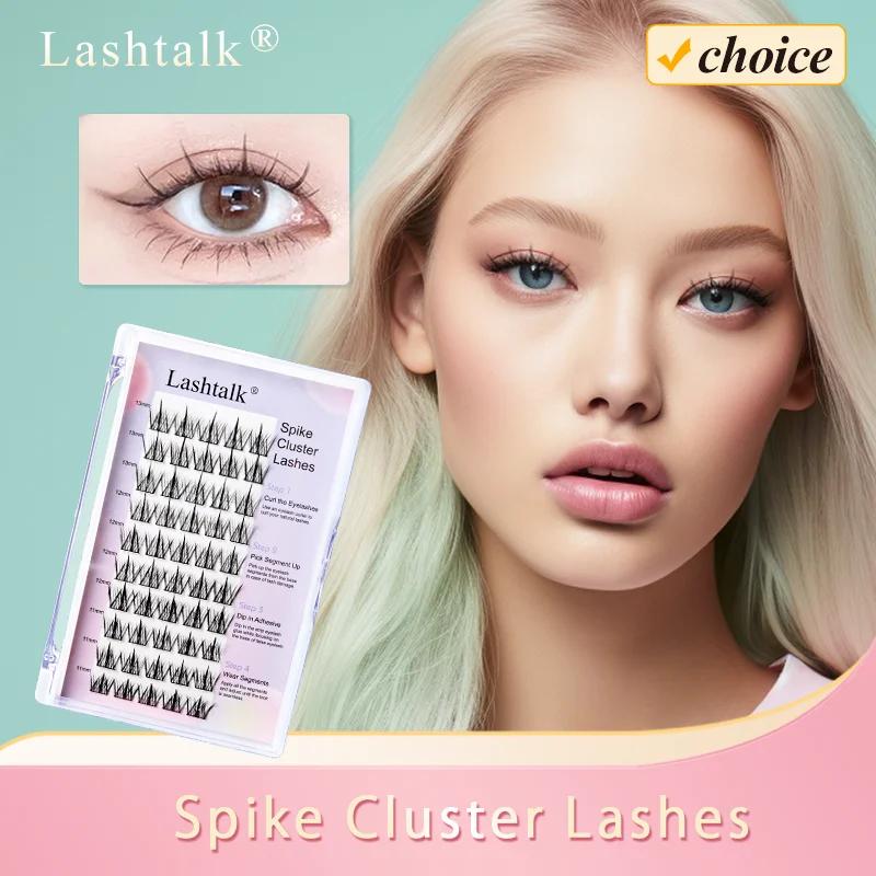 

Lashtalk DIY False Eyelash Extensions Spike Comic Cluster Bonded Makeup Soft Individual Self Grafting From Nagaraku Freeshipping