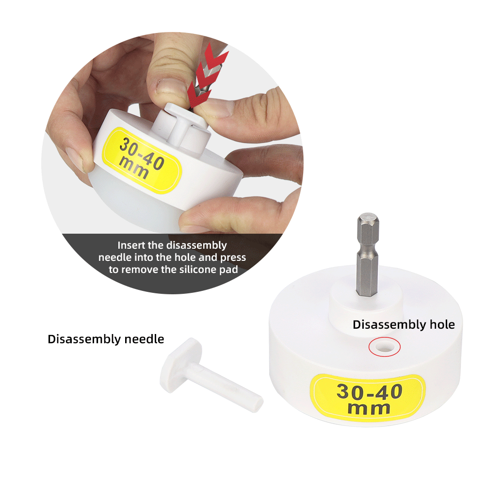 HIFESON 1/4 Screw Capping Head Sealing Cover Power Drill Adapter Twist Cap Head Fastening Head Outer Diameter Bottle 10-50mm