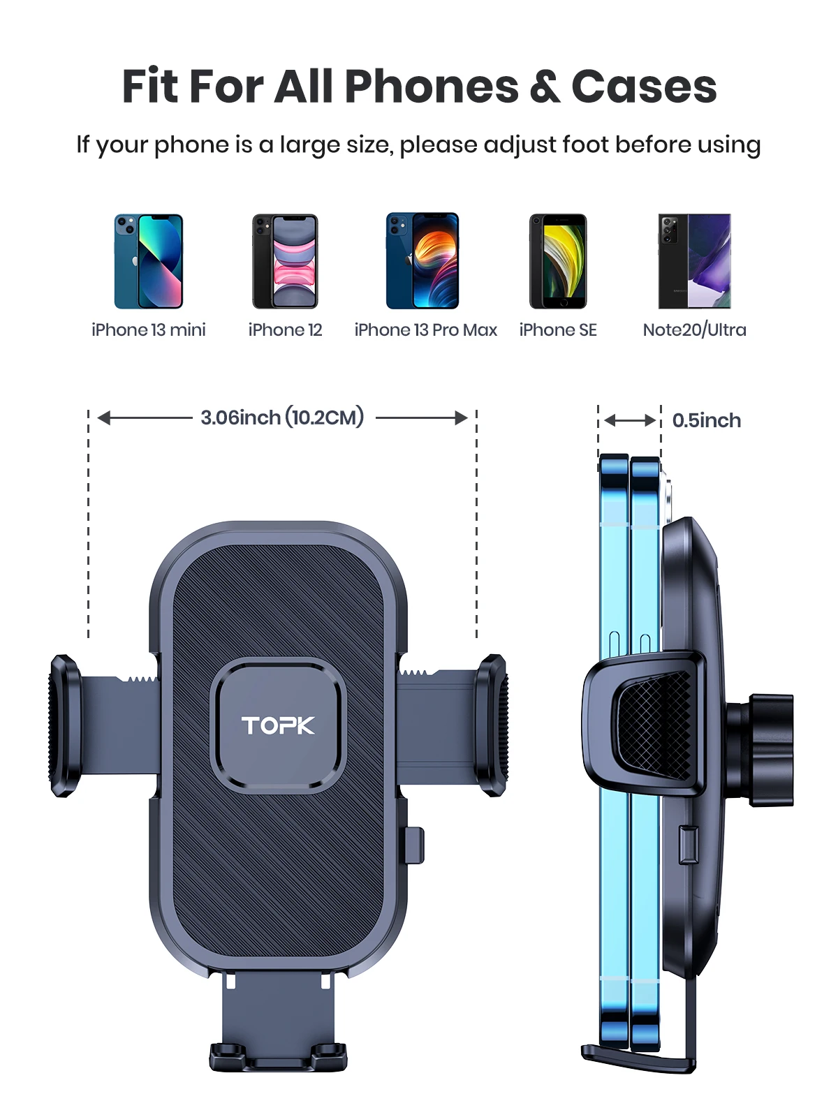 Gravity Car Phone Holder For iphone 11 12 Pro X 8 Universal Phone Holder Car Mou