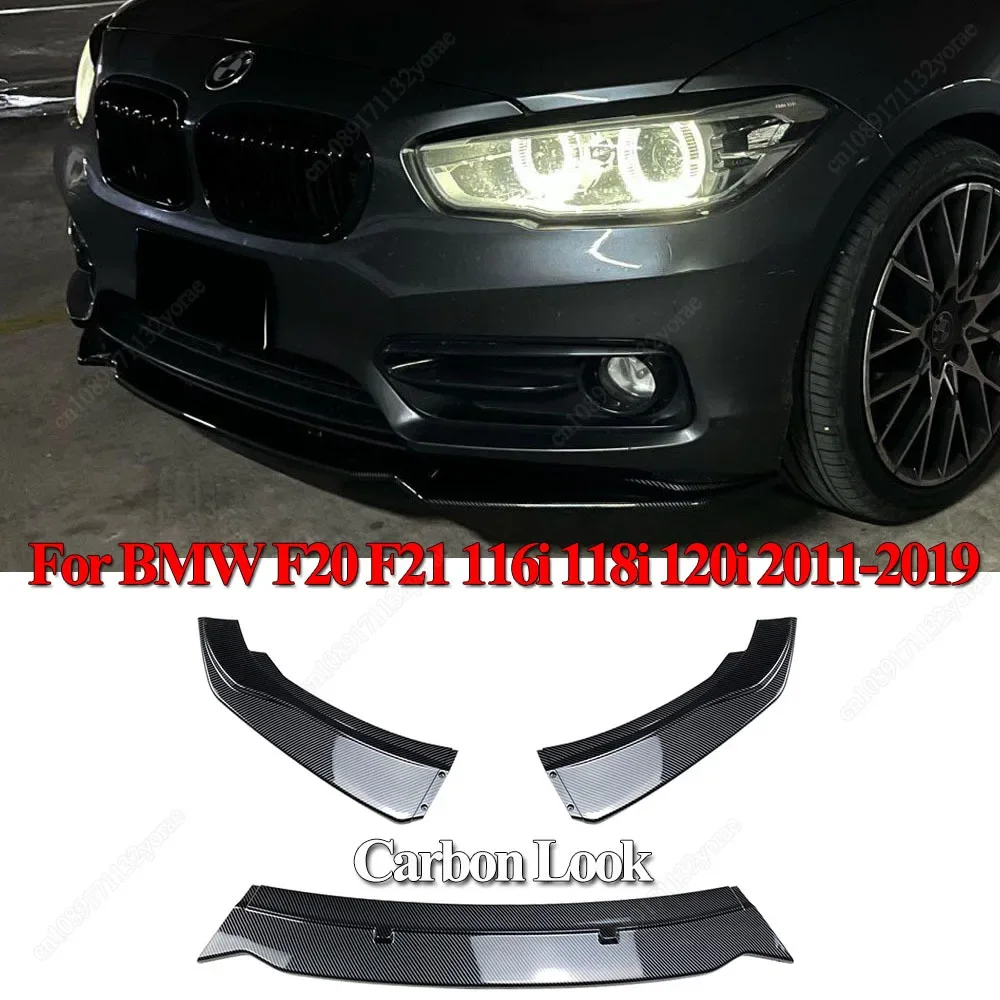 Spoiler Anteriore Per BMW 1 Series F20 F21 - Lip In Carbonio Look - Foto 3