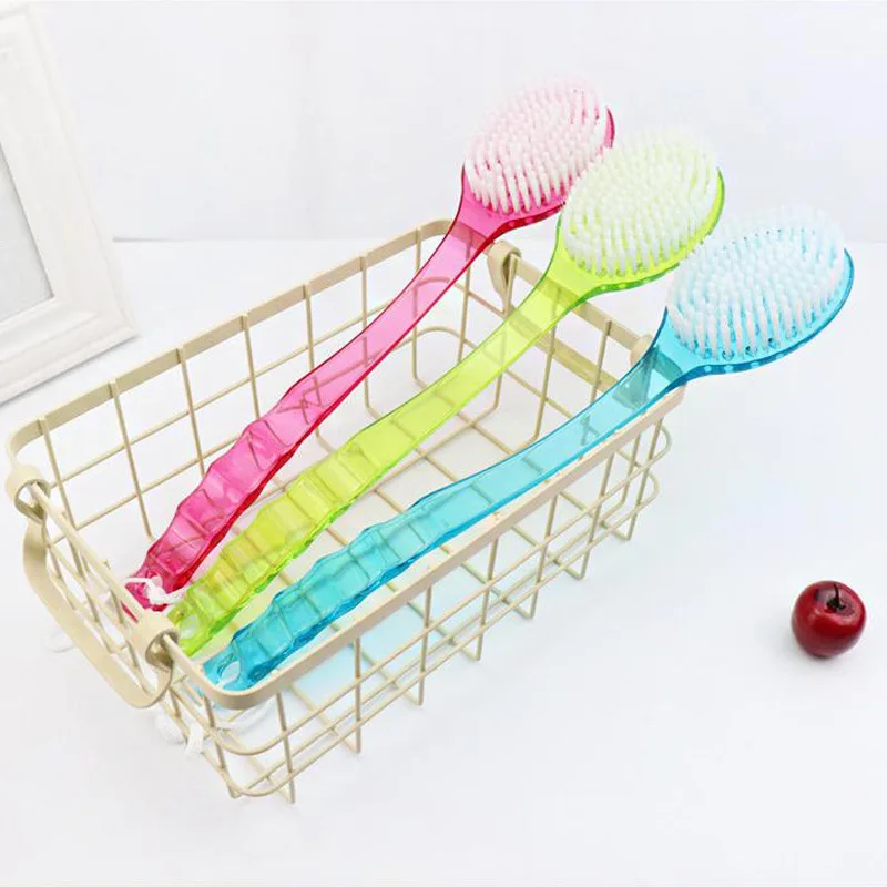 1pc Back Body Bath Shower Cleaning Brushes Bath Brush Long Handle Exfoliating Scrub Skin Massager Exfoliation Bathroom Brush 2