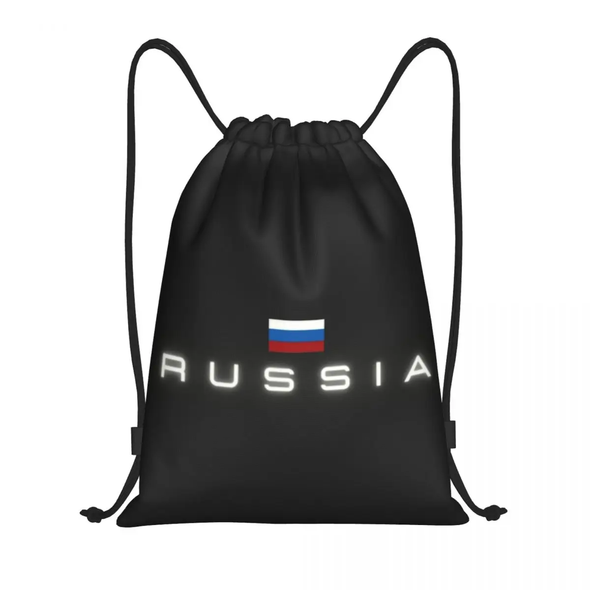 

Custom Russia Flag Drawstring Bags for Training Yoga Backpacks Men Women CCCP Russian Proud Sports Gym Sackpack