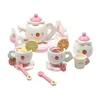 Girl's tea set, afternoon tea, family game toys 4