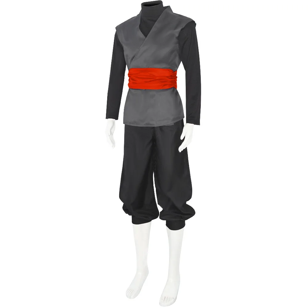 Dragon Dall: Son Goku | Gray Kung Fu Suit Cosplay Costume 19 Generic Black Kung Fu Suit Cosplay Costume