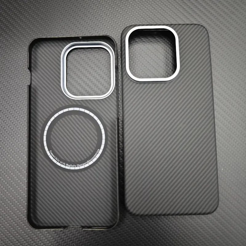 Magnetic Aramid Carbon Fiber Phone Case with Magsafe Compatibility