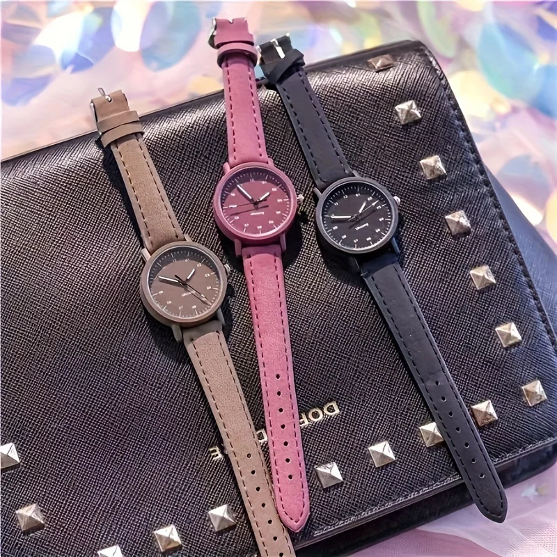 

Elegant Multi-Color Quartz Watch for Girls - Ideal Party Accessory & Perfect Gift, With Reliable Timekeeping