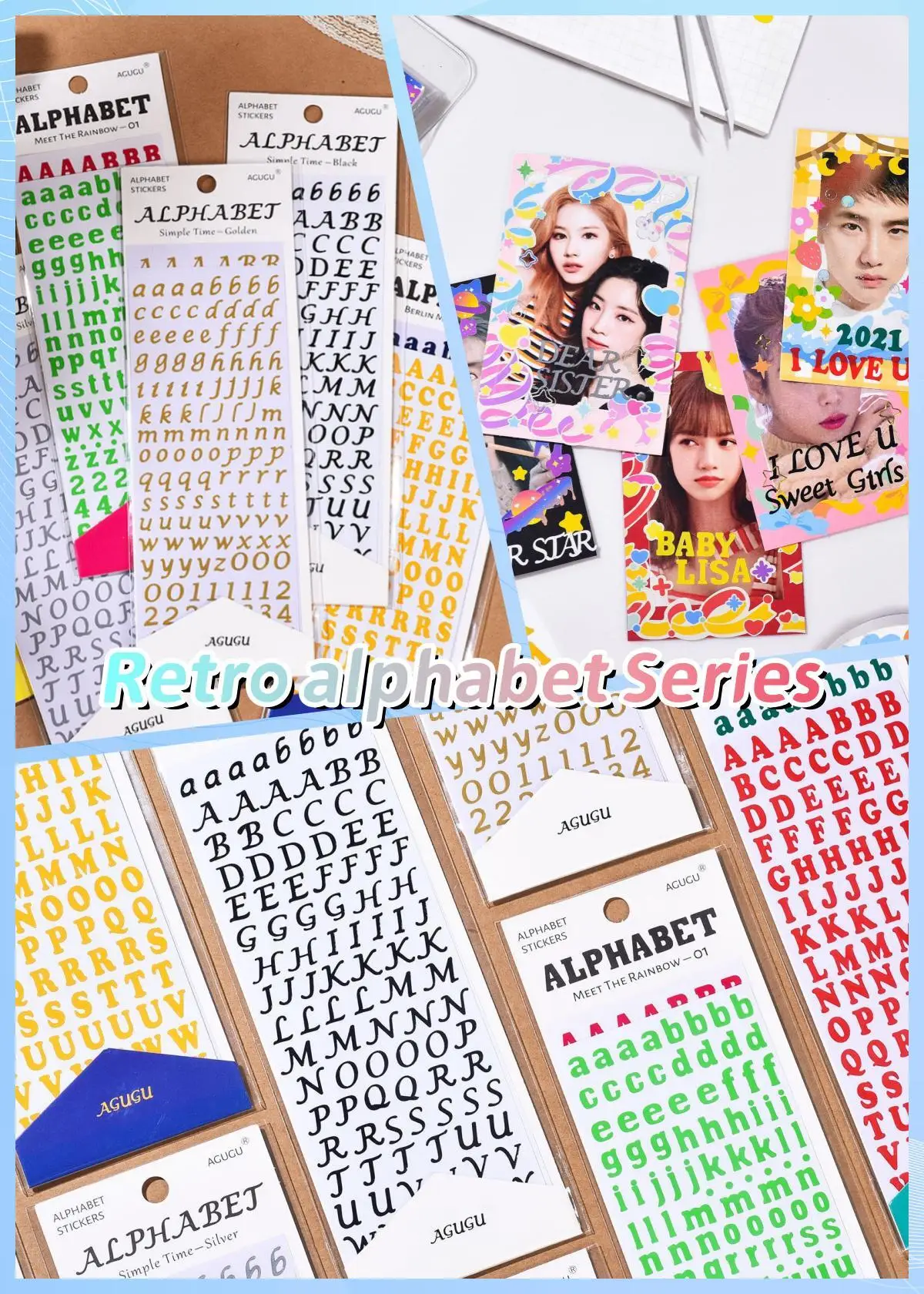 KPop Stickers Galore: Die ultimative Sammlung niedlicher ästhetischer und funkelnder koreanischer Aufkleber für Toploader Deco Journaling und mehr – Detail 8