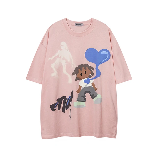 Cartoon Print Vintage T-shirt 3