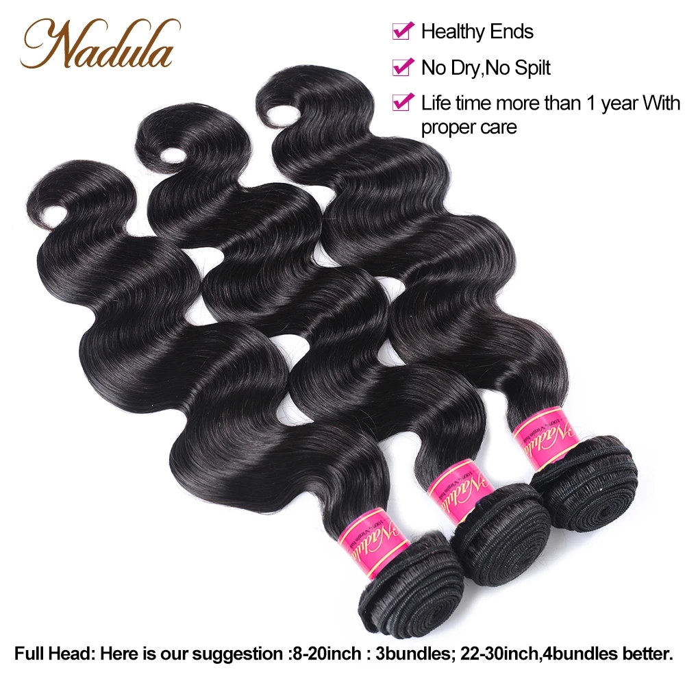 Nadula Hair Bundles Cheap Body Wave Peruvian Hair Bundles 8"-30 inch Bundles Human Hair Weave Wholesale Bundles Fast Shipping images - 6