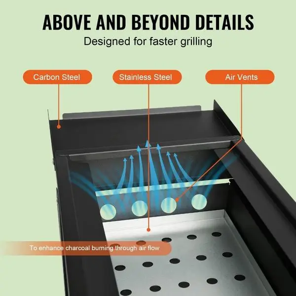 1PC, portable barbecue grill 4