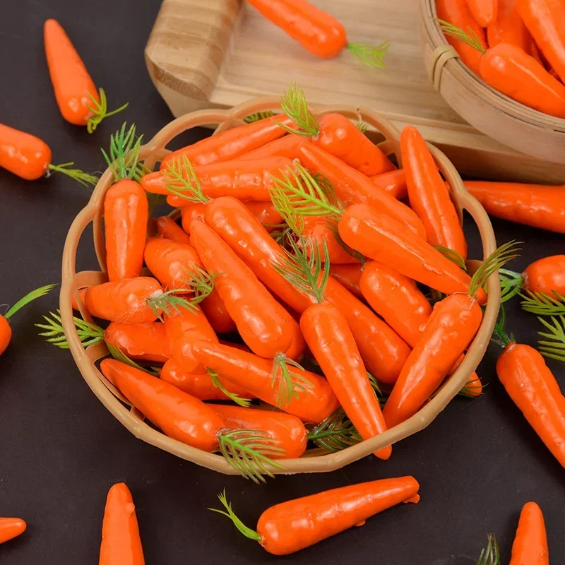 Easter Decoration Simulation Carrot 10/20/50Pcs for food model,food photography props,kitchen food toys,vegetable ornaments