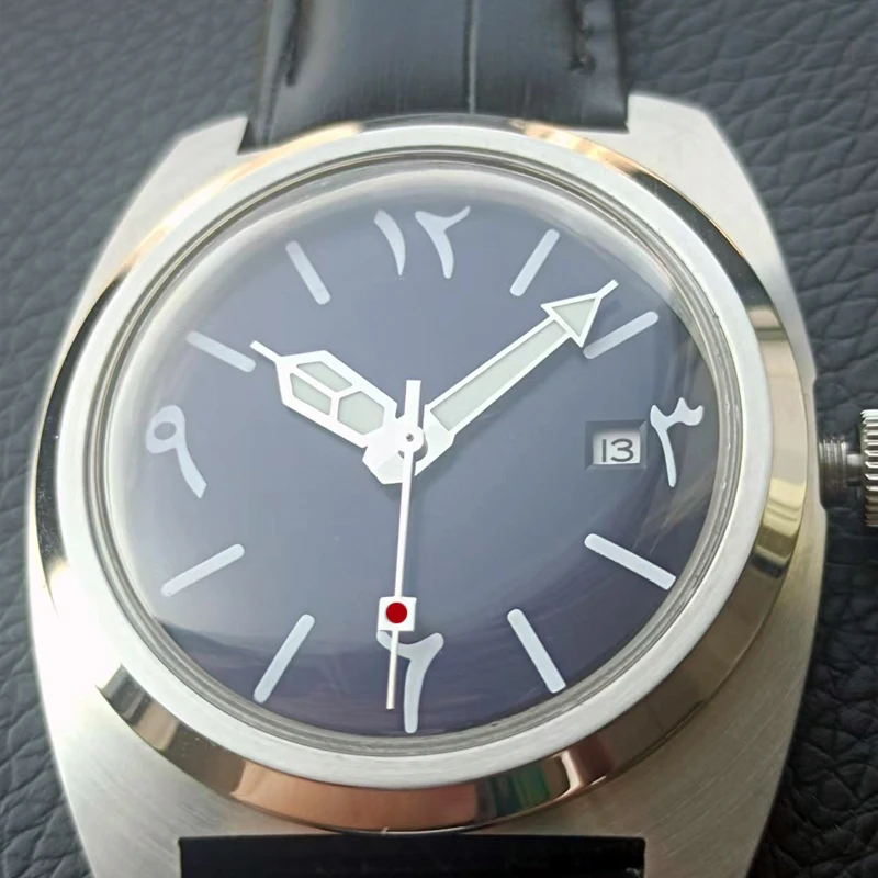 Dubai Orologi Arabi Meccanico Giappone Movimento Cupola Vetro Lusso Cassa In Acciaio 316L Montres Arabe Miyota 8215 Helen Anfibia